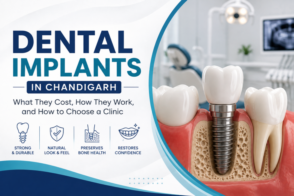 Dental Implants in Chandigarh: What They Cost, How They Work, and How to Choose a Clinic